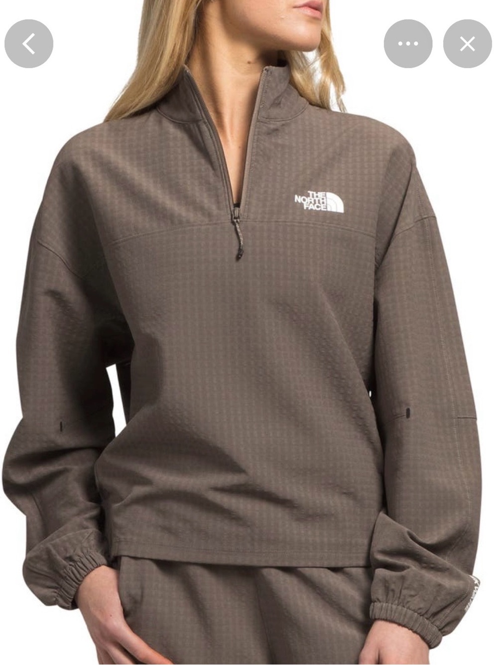 The North Face Tekware Grid Water Repellent Quarter Zip Pull Over